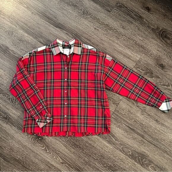 Weekend Max Mara Tops - WEEKEND MAX MARA Juglas tartan cotton shirt
